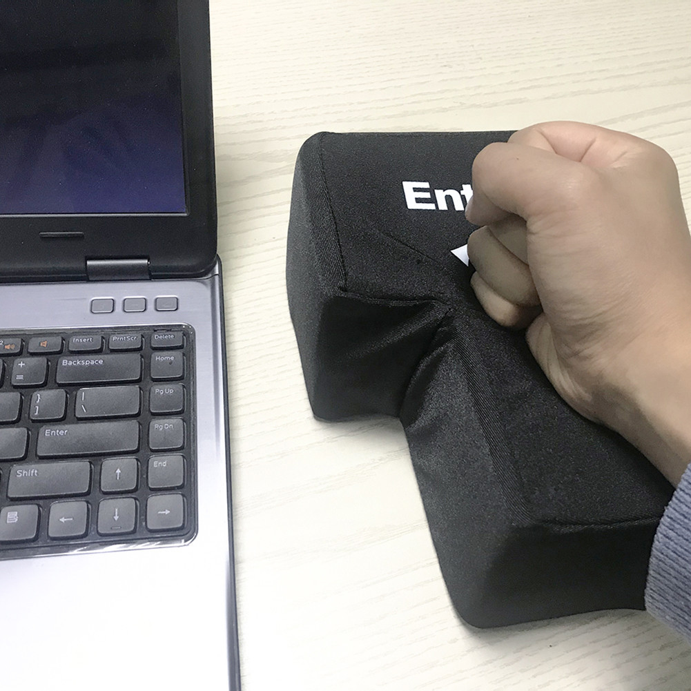 Computador Anti-Stress Enorme Enter Chave Grande Teclado USB Gigante De Ventilação Do