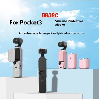 Brdrc Adequado para DJI OSMO POCKET 3 Capa de Silicone Corporal Capa Protetora Gimbal Acessórios Anti-pó