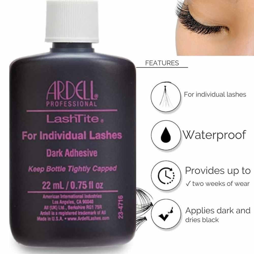 Ardell Professional Lashtite For Individual Eyelash Dark Adhesive 22ml / 0.75 fl