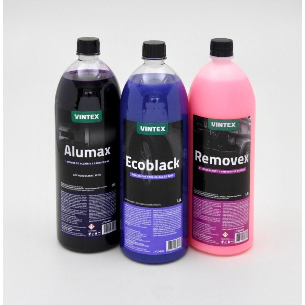 Kit Removex Alumax Desengraxante Ecoblack 1,5l Vintex Vonixx