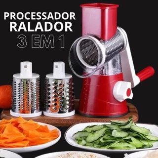 Cortador Ralador Fatiador Verduras Legumes Frutas Queijos 3 Em 1 Cozinha Tabletop