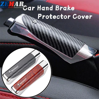 Universal Renault Car Carro Capa Do Freio De Mão Estilo Fibra De Carbono Protetor De Decoração SUV Acessório Para Kwid Duster Oroch Kardian Megane 2 Sandero ZOE Clio Fluence L
