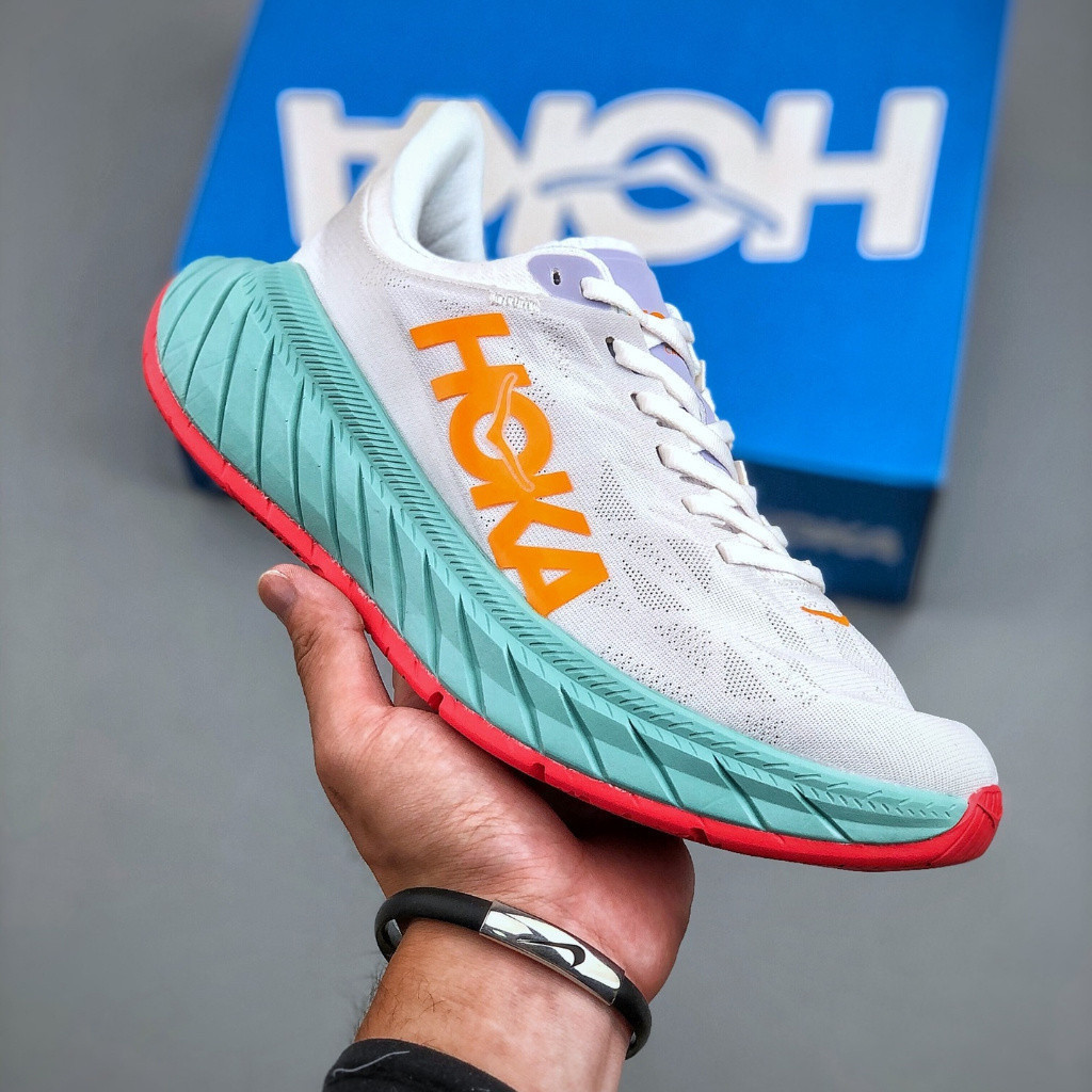 Hoka One Carbon x2 unissex profissional cushying tênis de corrida, homem e mulher calthan eSports leve casual
