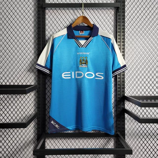 Retro 99-01 Manchester City home S-XXLThai Versão Da Camisa De Futebol 1 : 1