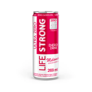 Energético Life Strong Ultra Zero Energy Drink Melancia Zero Açucar 269ml Lata