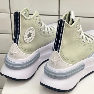 Converse Run Star Legacy sanduíche azul e verde primavera moda casual versátil altura aumento Gruesa-B111 sole lona sapatos