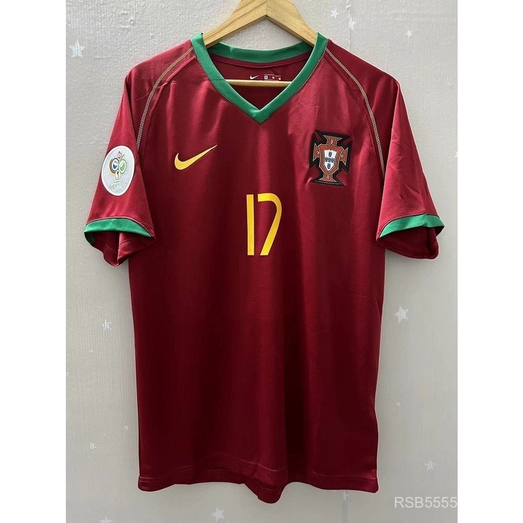 2006 Personalização De Alta Qualidade C.RONALDO Fig Retro Camisa De Futebol Portugal