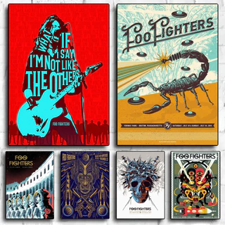 Foo Fighters Band Decoração Arte Cartaz De Parede Personalizada Presente Moderno Quarto Família Pôsteres Em Tela