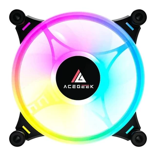 Ventoinha Acegeek Crystal, 120mm, ARGB, Preto, AG-CRYSTAL-BK em Oferta na Shopee