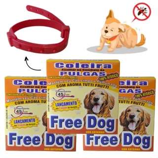 Kit3 Coleira Pulga Carrapato Cachorro Gato Pet