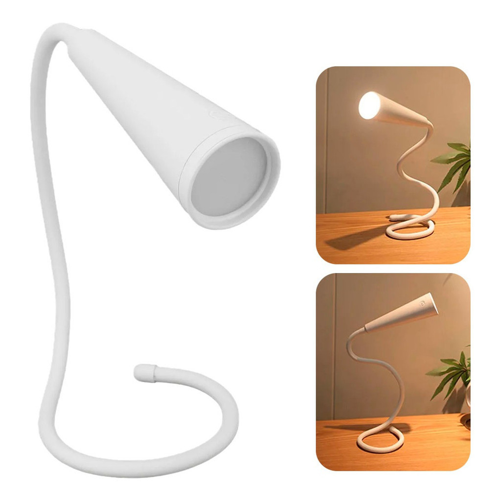 Luminaria Mesa Flexível Brilho Ajustável Led Portátil Usb