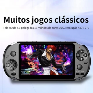 Console De Vídeo Gamer 5,1 Polegadas De Mão 8GB Embutido 2000+ Jogos Suporte Cartão TF