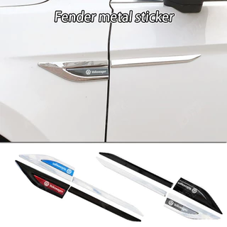 Volkswagen Metal Fender Side Label Stickers Crachás Anti-Riscos Proteção Da Porta Do Carro Modificação Esportiva Acessórios De Decoração Para Lavida Sagitar Bora Magotan