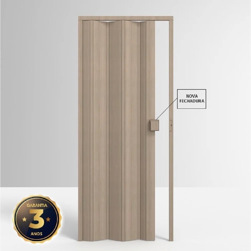 Porta Sanfonada de PVC 210x85 cm Permatti