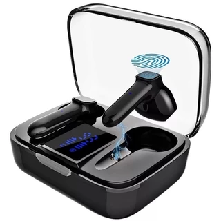 Fone De Ouvido Bluetooth Sem Fio Binaural J60 Touch 5.0 Visor De Bateria