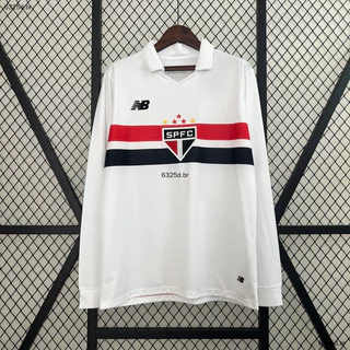 24/25 Manga Longa São Paulo Camisetas Quentes Masculinas