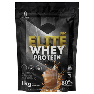 Elite Pro Whey Protein Concentrado 80% - 1kg - Soldiers Nutrition