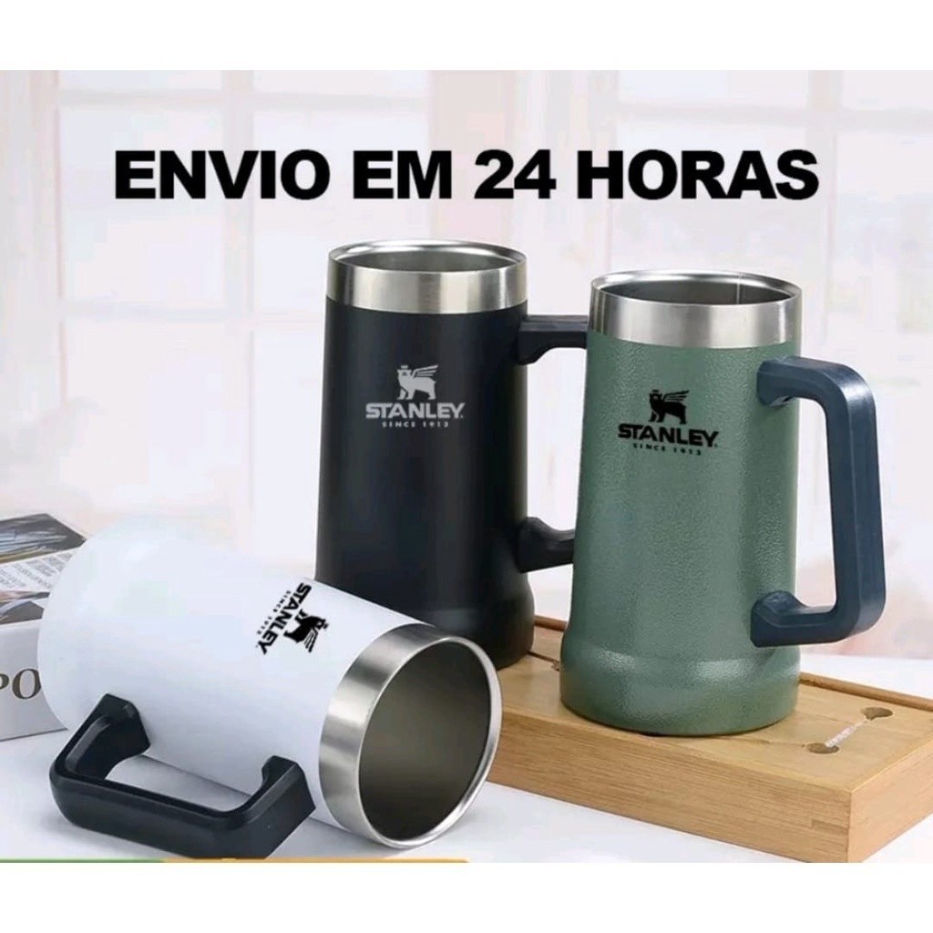 Caneca Térmica 710ML Aço inox mantem bebida gelada