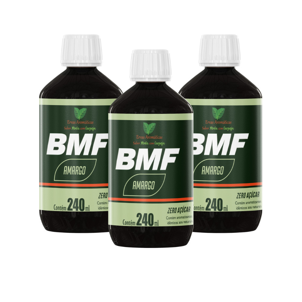 combo Contra gordura no fígado - BMF Amargo 240ml 3 Unidades