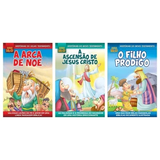 Coleção Quadrinhos Bíblicos - Kit com 3 Quadrinhos