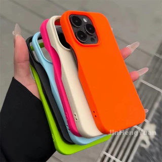 Nova Capa De Silicone Matte Half Pack Cor Sólida Simples Para IPhone 15 14 13 12 11 Pro Max Fall Prevention Botão Sem Borda