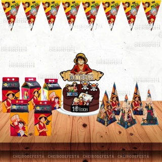 Kit Festa Decoração Bolinho - One Piece (P)