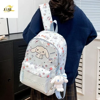 Mochila KLAOSD Cinnamoroll , De Grande Capacidade De Armazenamento Escolar Para Crianças Leve Estilo Coreano Kawaii O Ombro Ao Ar Livre