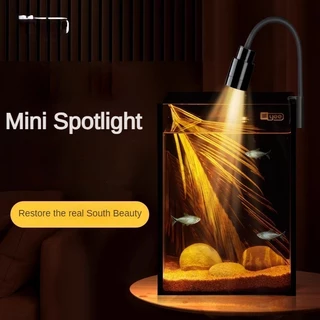 Tanque De Peixes Mini Holofotes Paisagem Do Sul-Americano Pequeno Grampo Luminoso Luz led À Prova D'água