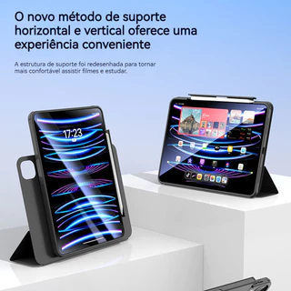 Capa Magnética Giratória Anti-queda Ipad10 geração,ipad air4/5 10,9 polegadas, ipad pro 11polegadas