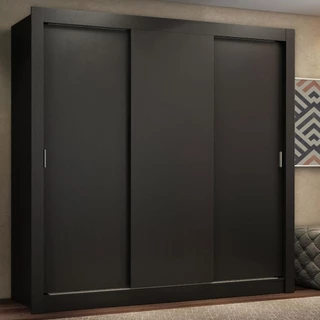 Guarda Roupa Casal Madesa Lyon Plus 3 Portas de Correr 4 Gavetas em Oferta na Shopee
