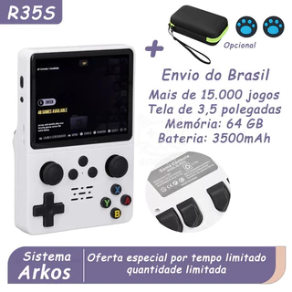Console De Jogos Portátil Retrô R35S , Sistema ArkOS , 15.000 , Presente De Aniversário Para Meninos