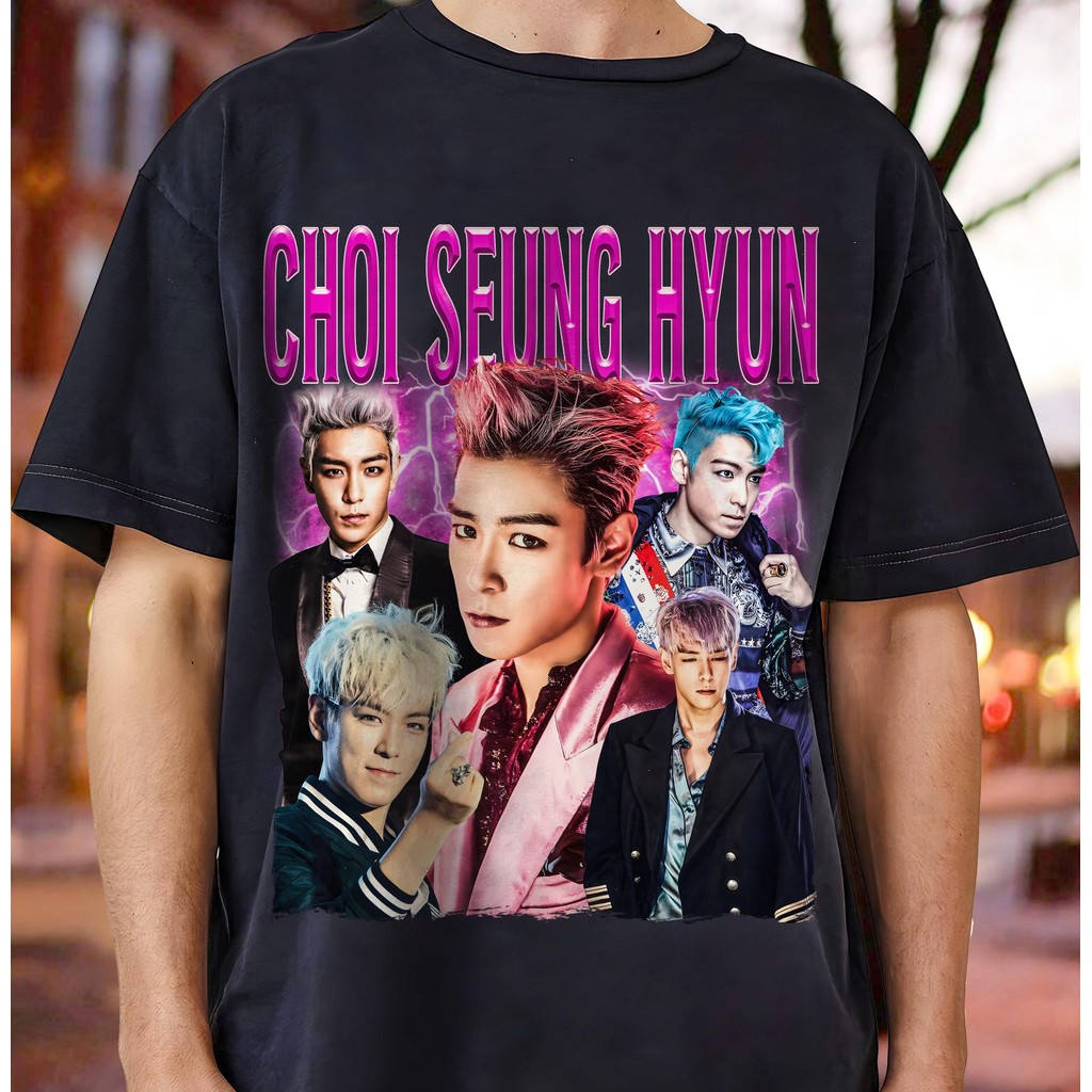 BH2 Choi Seung Hyun Camiseta Gráfica Vintage Bigbang Inspirada K