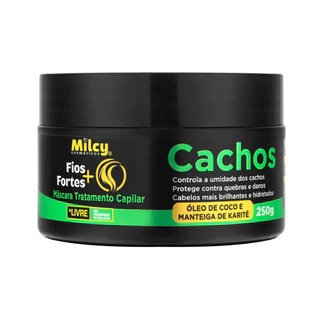 Mascara Capilar Brilho Coco Cachos Fios Fortes Milcy 250G