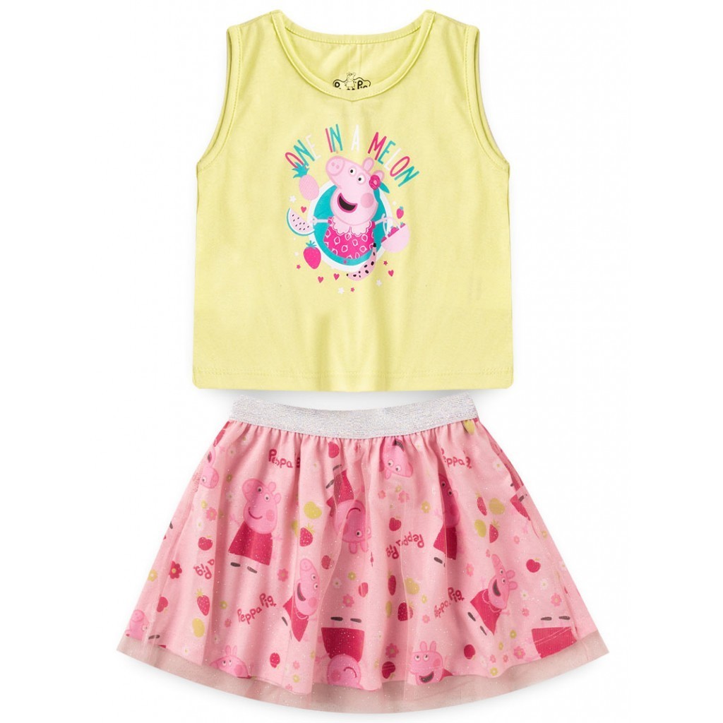 Conjunto Feminino Infantil Verão Melon Verde