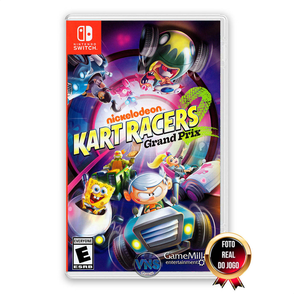 Nickelodeon Kart Racers 2: Grand Prix - Switch - Mídia Física - Novo ...