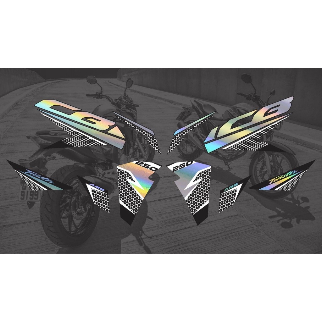 Kit Adesivos Holograficos CB Twister 2020 *VARIAS CORES*