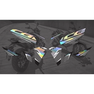 Kit Adesivos Holograficos CB Twister 2020 *VARIAS CORES*