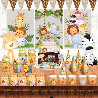 Kit Festa Aniversário Safari Selva Decoração