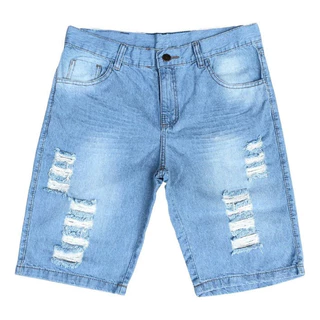 Bermuda Masculina Jeans Clara Rasgada - ENVIO IMEDIATO
