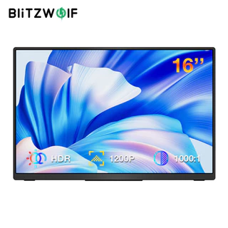 BlitzWolf BW-PCM9 16 Polegadas FHD 1920x1200P Tela De Exibição De Jogos De Monitor De Computador Portátil Tipo C Para Consoles Mesa Smartphone Tablet Laptop