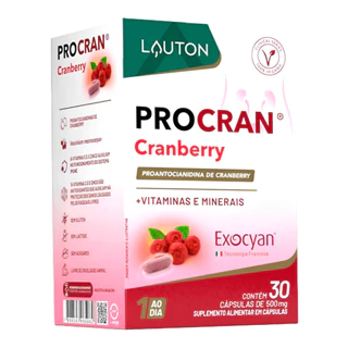 Cranberry Lauton com Vitamina C/E Zinco e Selênio 30Cáps
