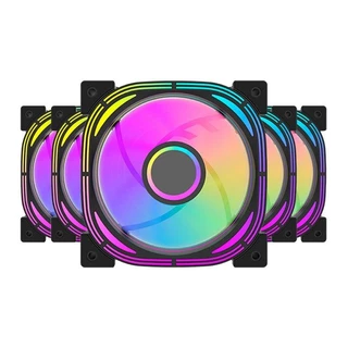 Kit Ventoinhas Aigo Darkflash Infinity 24 Pro, ARGB, 5x120mm, Preto, INF24PRO5IN1BK em Oferta na Shopee
