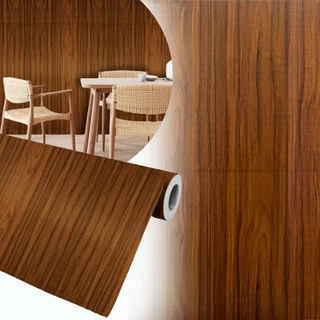 Papel de Parede 10m x 45cm Adesivo Efeito Painel Madeira Texturizado 3D Impermeável Rolo Lavável