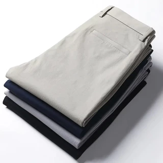 Calças Sarja Alfaiataria Esporte Fino Bolso Faca Bolso Embutido Masculina
