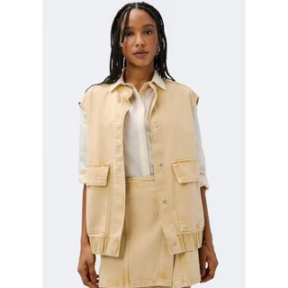 Colete Feminino De Sarja em Oferta na Shopee