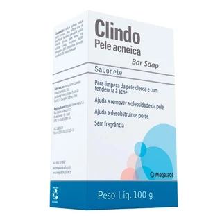 Sabonete Clindo Pele Acneica Bar Soap 100g