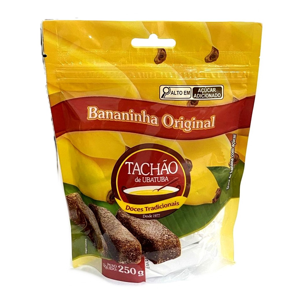Bananinha Original TACHÃO DE UBATUBA 250g | Shopee Brasil