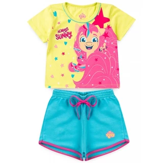 Conjunto Feminino Infantil Verão Estelar Verde