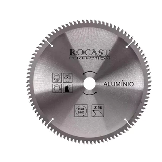 Disco De Alumínio para serra circular 60 Dentes de 7.1/4 185mm com pastilha de metal duro