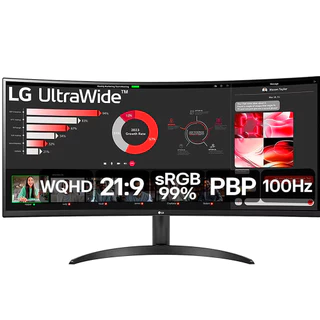 Monitor Gamer LG 34 UltraWide WQHD 100Hz 5ms HDMI VA HDR10 Freesync em Oferta na Shopee